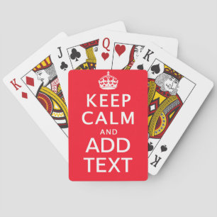 MAKE YOUR OWN KEEP CALM DECK OF CARDS SPIELKARTEN