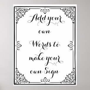 Make your own poster for your party