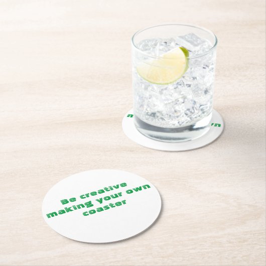 Make Your Own Runder Pappuntersetzer (Vor Ort)