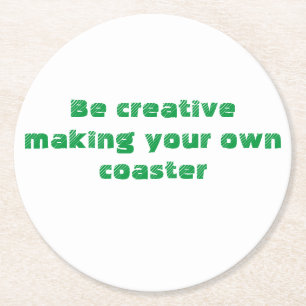 Make Your Own Runder Pappuntersetzer