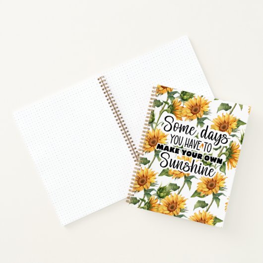 "Make Your Own Sunshine"-Notebook Notizblock (Innenseite)