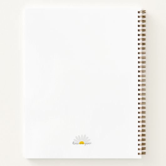 "Make Your Own Sunshine"-Notebook Notizblock (Rückseite)