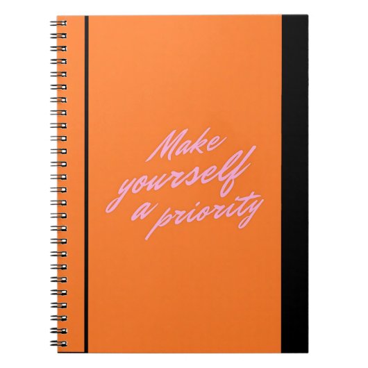 Make Yourself a Priority Self Care Journal Notizblock (Vorderseite)