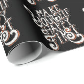 Make Yourself Happy First Geschenkpapier (Rolleneckpunkt)
