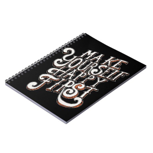 Make Yourself Happy First Notizblock (Linke Seite)