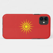 Makedonia-Flagge Case-Mate iPhone Hülle (Rückseite (Horizontal))