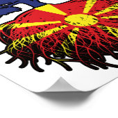 Makedonien Australischer Tree Poster (Ecke)