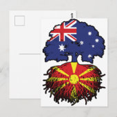 Makedonien Australischer Tree Postkarte (Vorne/Hinten)