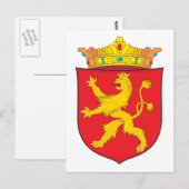 Makedonien-Wappen (1635) Postkarte (Vorne/Hinten)
