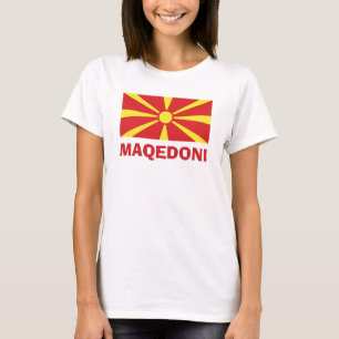 Makedonische Flagge - T - Shirt