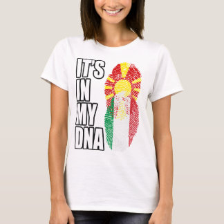 Makedonische und italienische DNA-Kennzeichnung fü T-Shirt