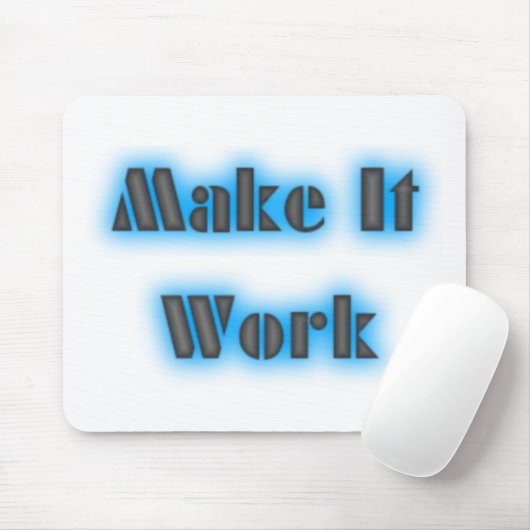 makeiworkBLUE3BIGGER Mousepad (Mit Mouse)