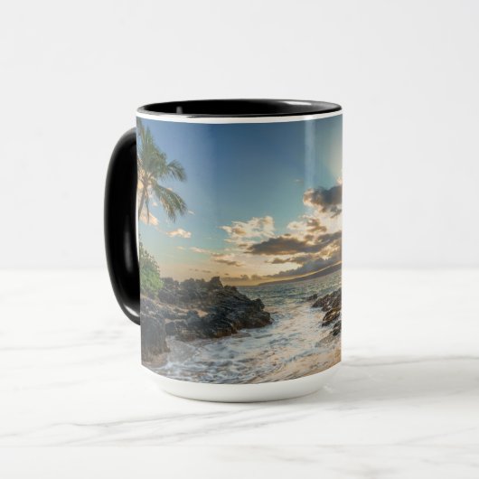 Makena Beach Cove Sunset Tasse (Vorderseite Links)
