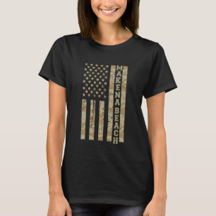 Makena Beach Hawaii Strand Wüsten-Tarnung abgenutz T-Shirt