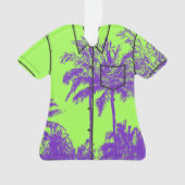 Makena Beach Hawaiian Sketchy Palms Aloha Shirt Ornament (Vorderseite)