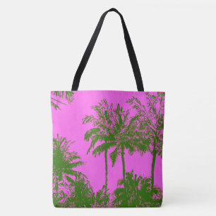 Makena Beach Hawaiian Sketchy Palms Beach Bag Tasche