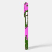 Makena Beach Hawaiian Sketchy Palms Magenta Case-Mate iPhone Hülle (Rückseite / Links)