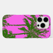 Makena Beach Hawaiian Sketchy Palms Magenta Case-Mate iPhone Hülle (Rückseite (Horizontal))