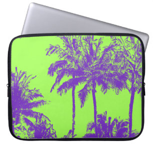 Makena Beach Hawaiian Sketchy Palms Neoprenanzug Laptopschutzhülle