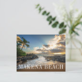 Makena Beach | Makena Cove Postkarte (Stehend Vorderseite)