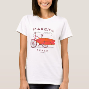 Makena Beach Maui Vintag Beach Surfing T-Shirt