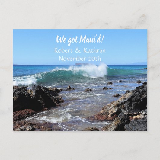 Makena Cove Wir got Maui'd Postkarte (Vorderseite)