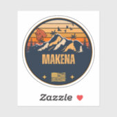 Makena, Hawaii Aufkleber (Blatt)