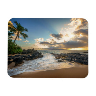 Makena Strand-Bucht-Sonnenuntergang Magnet