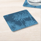 Makena Strand-hawaiische flüchtige Palmen Rechteckiger Pappuntersetzer (angewinkelt)