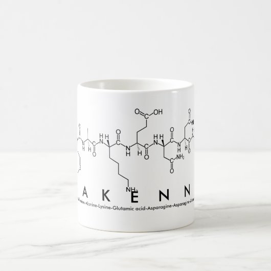 Makenna Peptid-Namen-Tasse Kaffeetasse (Mittel)