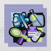 Makeover-Party Einladung (Vorne/Hinten)