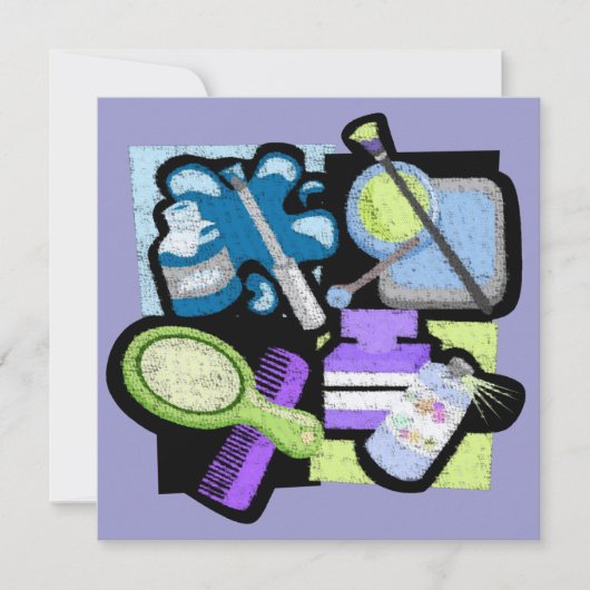 Makeover-Party Einladung (Vorderseite)