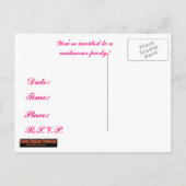 Makeover-Party Einladung (Rückseite)