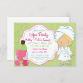 Makeover Wellness-Center Party Einladung (Vorne/Hinten)