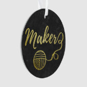 Maker Crafts & Garntypografie Imitate Goldfolie Ornament (Vorderseite)