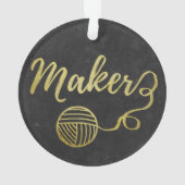 Maker Crafts & Garntypografie Imitate Goldfolie Ornament (Rückseite)