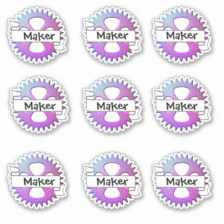 Maker Fair Stickers Aufkleber