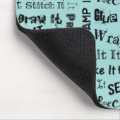 Maker Handwerk Typografie Print Mousepad (Ecke)