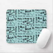 Maker Handwerk Typografie Print Mousepad (Mit Mouse)
