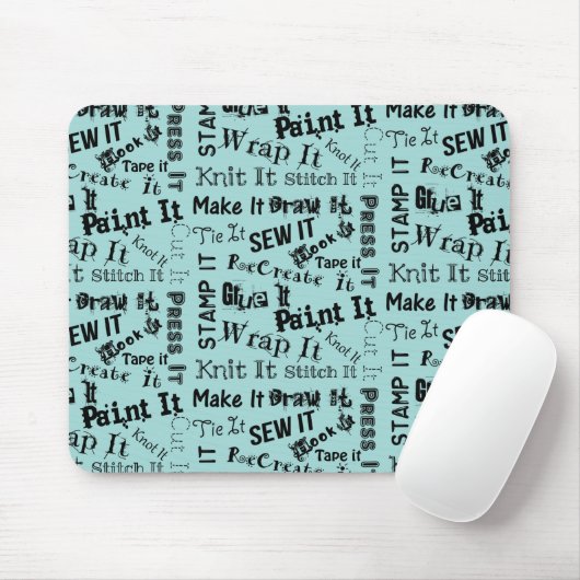 Maker Handwerk Typografie Print Mousepad (Mit Mouse)