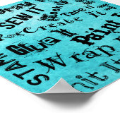 Maker Handwerk Typografie Print Poster (Ecke)