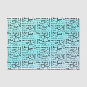 Maker Handwerk Typografie Print Seidenpapier