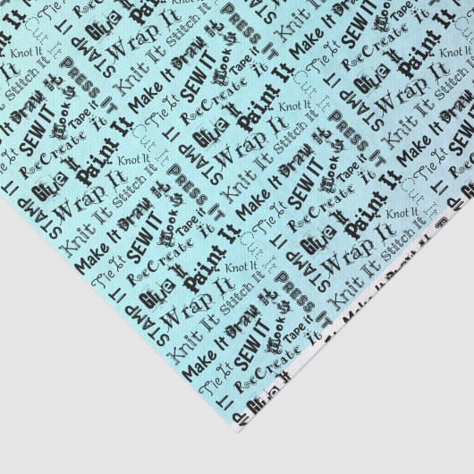 Maker Handwerk Typografie Print Seidenpapier (Ausschnitt)