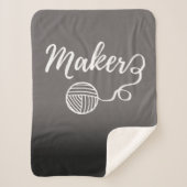 Maker Handwerk Typografie Print Sherpadecke (Vorderseite)