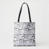 Maker Handwerk Typografie Print Tasche (Vorderseite)
