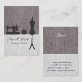 Maker Retro Nähen Mode Vintages Mannequin Visitenkarte (Vorne/Hinten)