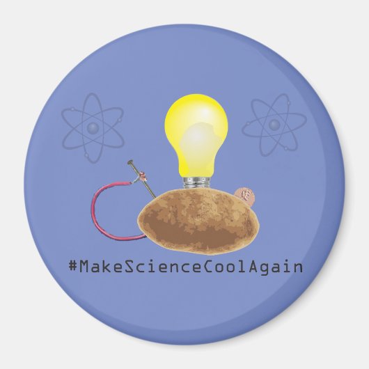 #MakeScienceCoolAgain - Rundmagnet für Kartoffeln Magnet (Vorne)