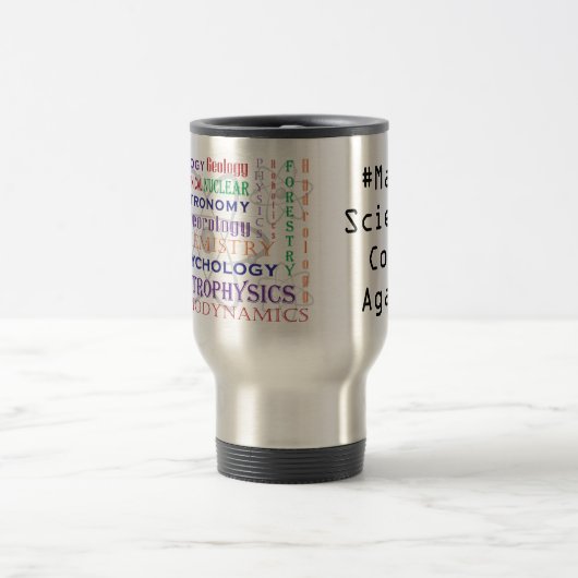 #MakeScienceCoolAgain - Wissenschaftskaffee-Tasse Reisebecher (Mittel)