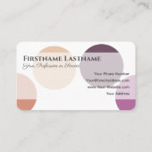 Makeup and Beauty Salon Ernennung für Dienstleistu Visitenkarte (Rückseite)