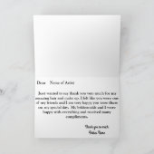 Makeup and Hair Danke Karte (Innenseite)